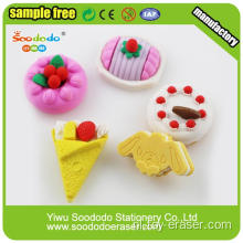 Beste kwaliteit verschillende vorm Verschillende kleuren Cake Eraser